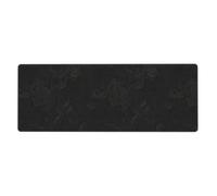 XBKGOHA Tappetino per mouse extra large con immagine nera, forte adesione, durevole, bordo di bloccaggio preciso 30,5 x 80 cm
