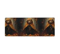 XBKGOHA Tappetino per mouse extra large con scritta "A Little Bear In A Cloak", forte adesione, durevole, bordo di bloccaggio preciso, 30,5 x 80 cm