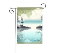 XBKGOHA Tranquil Lakes Picture Garden pennone esterno cortile decorazione moda 30,5 x 45,7 cm