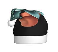 XBKGOHA Vaso in porcellana con stampa di carne Cappello di Natale per accessori di qualità per adulti morbido, leggero e soffice