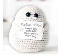 XBOCMY Patata positiva, regalo per amico, divertente patata positiva, abbraccio tascabile, patata, portafortuna, regalo per donne, regalo motivazionale, piccolo regalo per la migliore amica