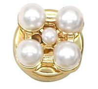 XBOKA Copribottoni per camicia con strass a forma di fiore, resistenti alla ruggine, decorazione per camicia, gemelli di ricambio