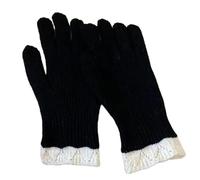 XBOKA Guanti termici caldi alla moda lavorati a maglia eleganti guanti in pizzo per clima freddo inverno ciclismo sci arrampicata