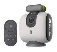 XbotGo Chameleon AI - Action Camera sportiva per auto, 4K 60 FPS, per sport di squadra, streaming live, senza abbonamento, funziona con iOS e Android (grigio perlato)