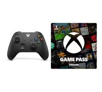Xbox Controller Wireless Carbon Black + Game Pass Ultimate | Abbonamento di 1 mese