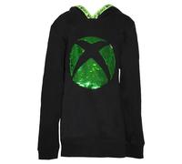 Xbox Logo Felpa con Cappuccio Risvolto con Lustrini Bambini (NS6450)