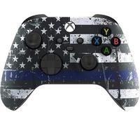 Xbox Soft Touch Design Controller di gioco personalizzato - Soft Shell per Comfort Grip X per Microsoft Xbox (Blue Line)