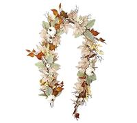 Xbsduih 1 ghirlanda autunnale 6 piedi foglie autunnali zucca bacche ghirlanda decorazione autunnale