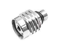 Xbsduih 1 regolatore sommergibile argento accessorio subacqueo spina 3/8 - 24 su presa 9/16 - 18 adattatore tubo regolabile in rame