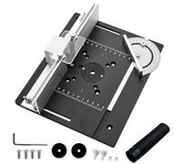 Xbsduih 1 set di piastre per fresa, fresa in alluminio per router con supporto per momento smussato, set di piastre per fresa, durevole