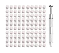 Xbsduih 100 PCS Strumenti per Stampare Unghie Nail Art, Spugne per Unghie Morbide, Sfumature di Colore per Manicure, Bianche e, Strumenti Fai-Da-Te per Unghie con Spugne