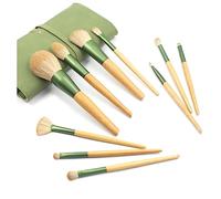 Xbsduih 10Pcs Pennelli Trucco Completo Pennello per Fondotinta Pennello per Ombretto per Naso Capelli In Fibra Morbida
