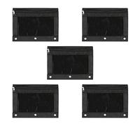 Xbsduih 1Set di grande capacità Carino portapenne Scuola Ufficio Borsa Storage Tessuto Oxford Adatto per bambini e ragazzi, Nero