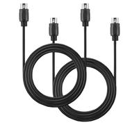 Xbsduih 2 confezioni di cavi DIN MIDI, 5 pin, spina da 3 piedi su 5 pin, cavo MIDI per pianoforte MIDI, struttura Synth, telaio Synth