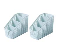 Xbsduih 2 pezzi azzurro squisito set di scatole di immagazzinaggio artigianale kit regali creativi 4 scomparti