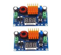 Xbsduih 2 Pezzi XH-M411 DC 4-35V A 5-45V Modulo Boost Voltmetro Digitale Scheda Convertitore Boost Modulo Step-Up Regolabile di Potenza 5A