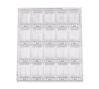 Xbsduih 20 Girds Acrilico Organizzatore Di Trucco Nail Art Scatola Di Immagazzinaggio Caso Display Organizer per Gioielli Perline Strass Perline Scatola Trasparente