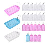 Xbsduih 25 pezzi adesivi in plastica multicolore con anello di chiusura di 2 cm di diametro, casuale