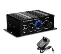 Xbsduih -270 Amplificatore HiFi 2.0 Canali Amplificatore Domestico Regolazione e Acuti Audio Stereo Audio Home Cinema DC12V Spina UE 1 Pezzo