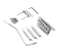 Xbsduih 52,5 mm Vintage Chitarra Elettrica Singola Rocker Bridge Tremolo System Tailpiece Bridge, Argento