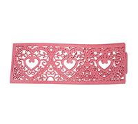 Xbsduih 6 LED Candela Paralume Modello Traforato Decorazione Per Natale Matrimonio (Rosa)