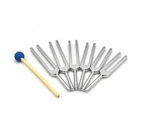Xbsduih 6 pz/set di diapason per la terapia delle vibrazioni sonore Chakra in acciaio, per la terapia delle vibrazioni sonore curativa, facile da usare