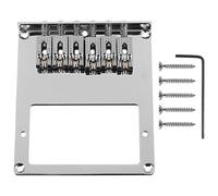 Xbsduih 6 Roller Saddle Ponte per Chitarra Humbucker Un 6 Corde per Chitarra Tele (Cromato)