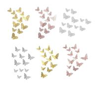 Xbsduih 72 Pezzi Farfalla Decorazione da Parete 3D Farfalle Decorazione da Parete Fai Da Te 3 Misure 3 Colori 2 Stili