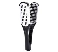 Xbsduih A Doppia Faccia con Setole di Cinghiale, Pettine, Morsetto, Antistatico, Piastra per Capelli, Pettine, Stecca per Capelli, Bianca