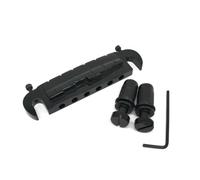 Xbsduih Asta per chitarra regolabile, piccolo supporto per corde per chitarra elettrica, colore nero