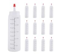 Xbsduih Bottiglie da Spremere per Condimento da 8 Once da 12 Oz con Tappo un Punta - Bottiglia per Schizzi nel Plastica Resistente per Ketchup, Salse, Sciroppo