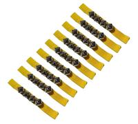Xbsduih Campanello Orff da 10 Pezzi Giallo Brillante, Campanello per Lo Sviluppo di Abilità Multisfaccettate, Strumento per Spettacoli di Danza