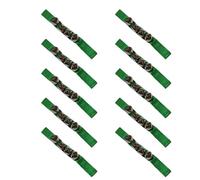 Xbsduih Campanello Orff da 10 Pezzi Verde Scuro, Campanello per Lo Sviluppo di Abilità Multisfaccettate, Strumento per Spettacoli di Danza