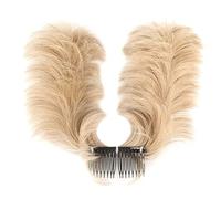 Xbsduih Capelli disordinati, pettine laterale, nodo a clip, parrucca per capelli da donna