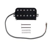 Xbsduih Chitarra elettrica doppia bobina suono acquirente ponte Alnico V tono acquirente nero