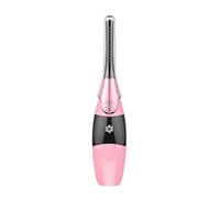 Xbsduih Ciglia riscaldate Ciglia Elettriche Pettine Display LCD Ricaricabile Riscaldamento Rapido Curling Rosa