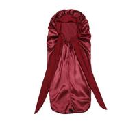 Xbsduih Cofano da da Notte Coda Lunga Capelli Intrecciati Cuffia da Notte Cuffia da Doccia Cuffie da Doccia per Sauna Cofano da Bagno Durevole Alta Qualità Vino Rosso