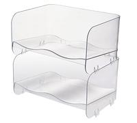 Xbsduih Cup Storage Rack Desktop MultiLayer Trasparente Cup Storage Rack A Antipolvere