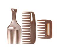 Xbsduih Denti larghi spazzola per capelli pettine uomini barba parrucchiere pennello parrucchiere strumento styling accessori salone acconciatura afro
