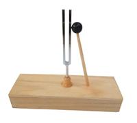 Xbsduih Diapason 256 Hz con risonanza in legno, strumenti scientifici acustici per la terapia del suono, yoga, meditazione e relax