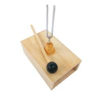 Xbsduih Diapason 512HZ con Risuonatore In Legno per Terapia del Suono, Yoga, Meditazione