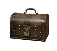 Xbsduih Elegante scatola per gioielli da pirata, stile vintage, per organizzatori di grotta, grande