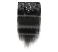 Xbsduih Extension a 14 clip per capelli veri, per capelli lisci, senza cuciture, facili da installare