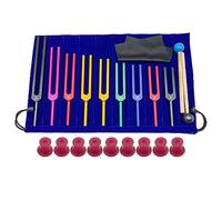 Xbsduih Forchette in lega di alluminio, 9 pezzi, per terapia, terapia vocale, rosa