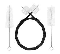 Xbsduih In Corda per la Pulizia A Pistone per la Bocca Set per la Pulizia Piccolo Tre Pezzi In Metallo e Nero + Criniera Naturale