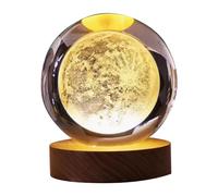 Xbsduih Lampada con Sfera di Galaxy Regalo di San Lampada con Luna 3D B
