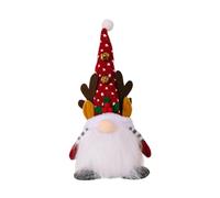 Xbsduih Lampada natalizia con lampada, bambola Rudolf, luce senza volto, camera da letto, festival, regali, decorazione di Babbo Natale, durevole, facile da usare, 40 x 13 cm, rosso