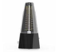 Xbsduih Metronomo meccanico universale per chitarra, violino, pianoforte, strumento musicale, strumento di esercizio, nero, durevole, facile da usare