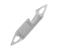 Xbsduih Mini anello girevole universale multifunzione in lega di titanio, portachiavi, accessori per collane, strumento portatile, apribottiglie, facile da installare, facile da usare