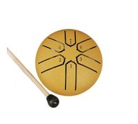 Xbsduih Mini Batteria A Mano con Linguetta In Acciaio A 6 Toni da 3 Pollici con Bacchette Strumenti Musicali A Percussione Accessori per Batteria B